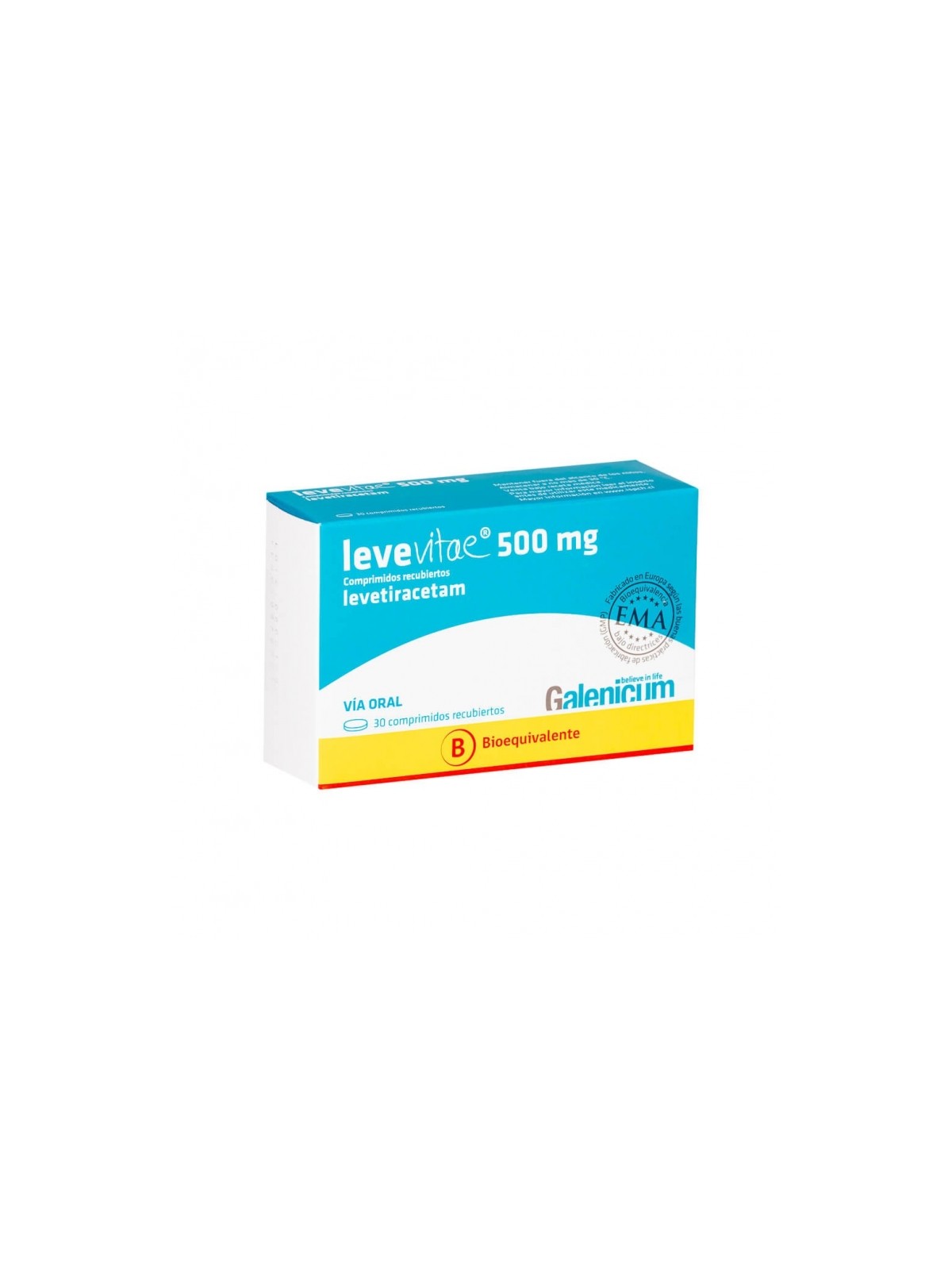 LEVEVITAE 500 MG X 30 COM