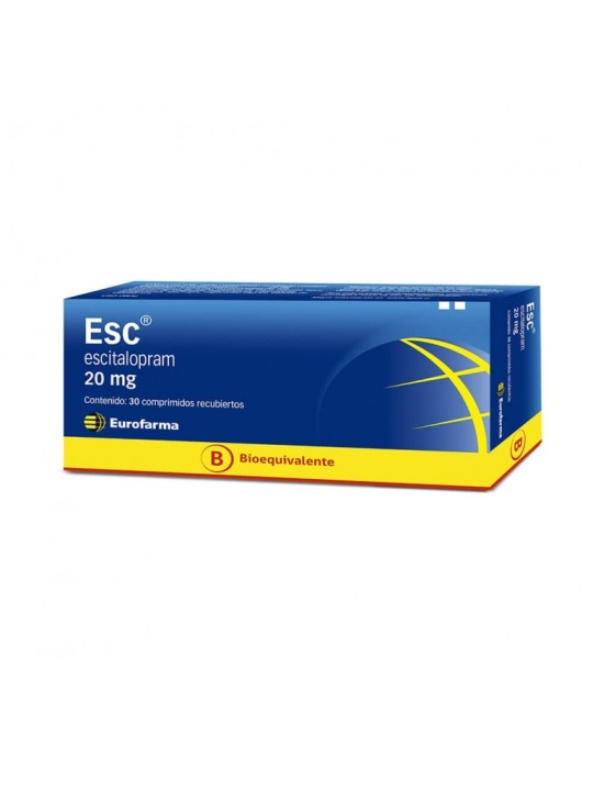 Escitalopram 20 mg X 30 COM 