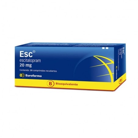 Escitalopram 20 mg X 30 COM 