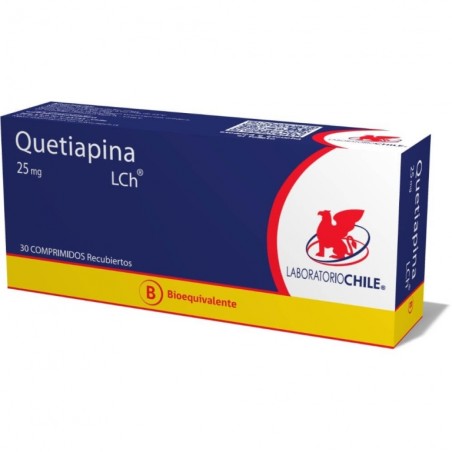 QUETIAPINA  25mg X 30COM REC