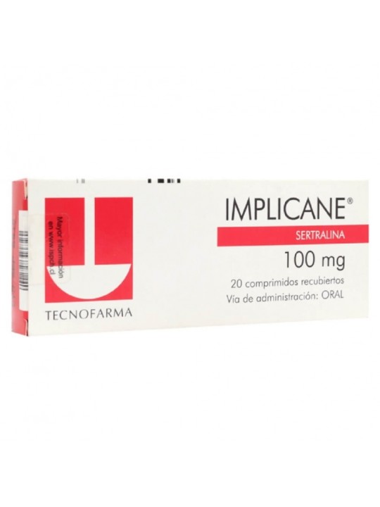 IMPLICANE 100MG X 20 COM REC