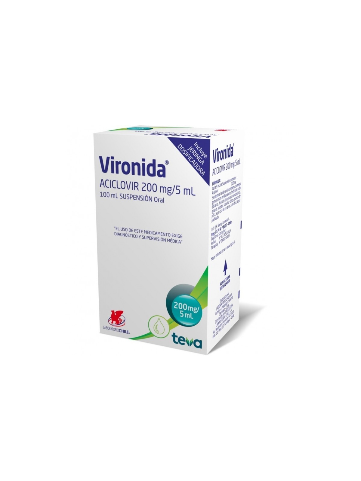 VIRONIDA 200MG/5MLX 100ML