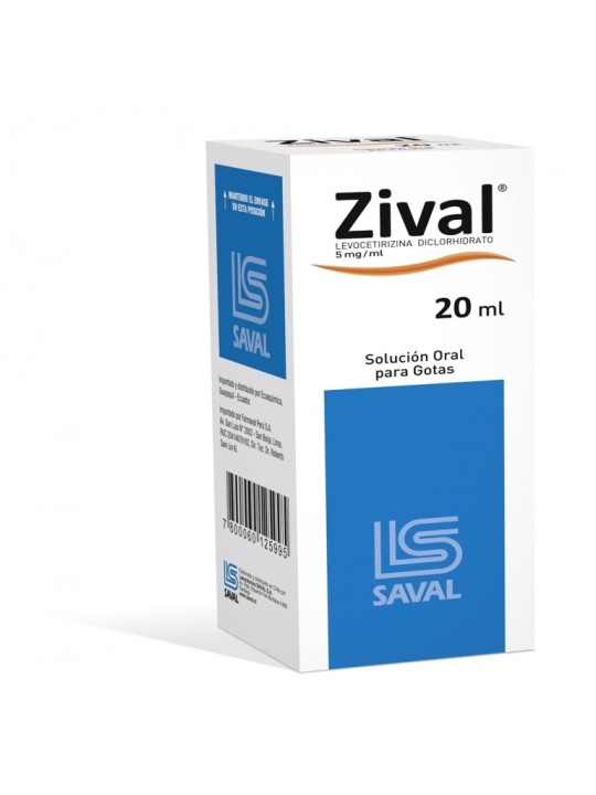 ZIVAL GTS.5MG/ML.20ML