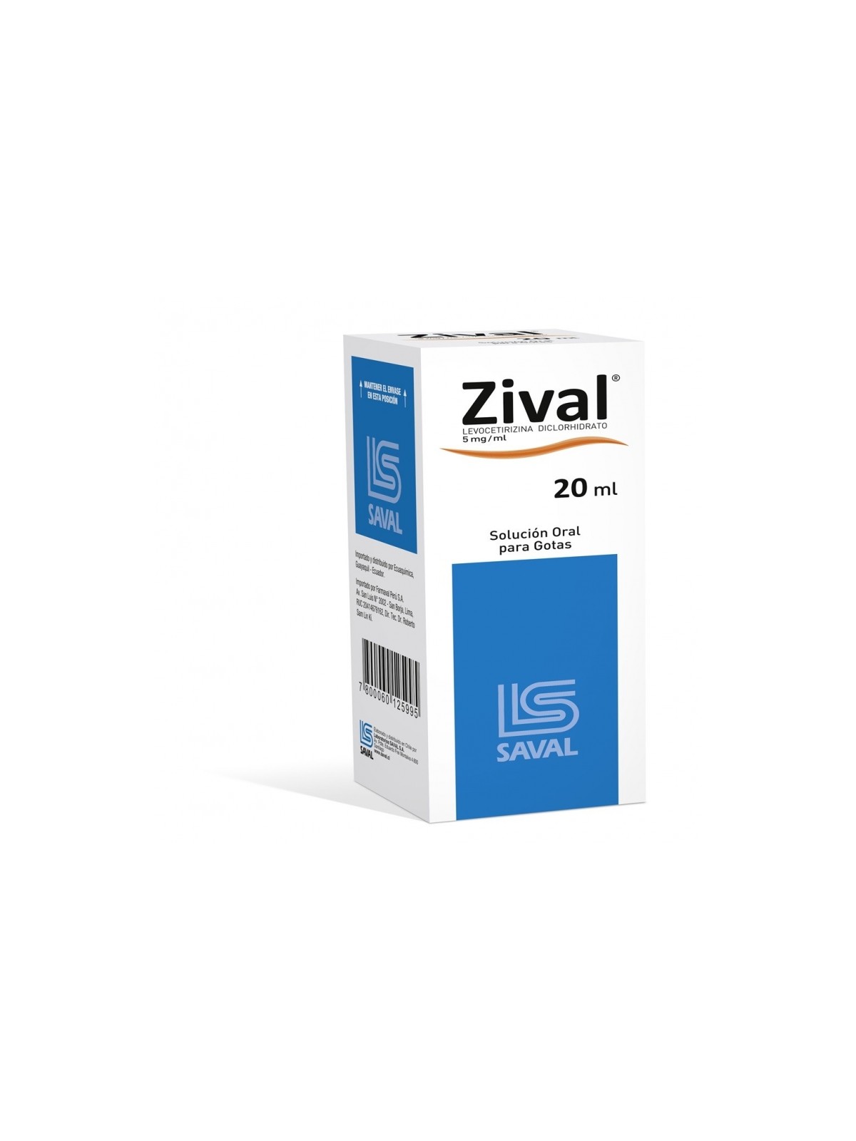 ZIVAL GTS.5MG/ML.20ML