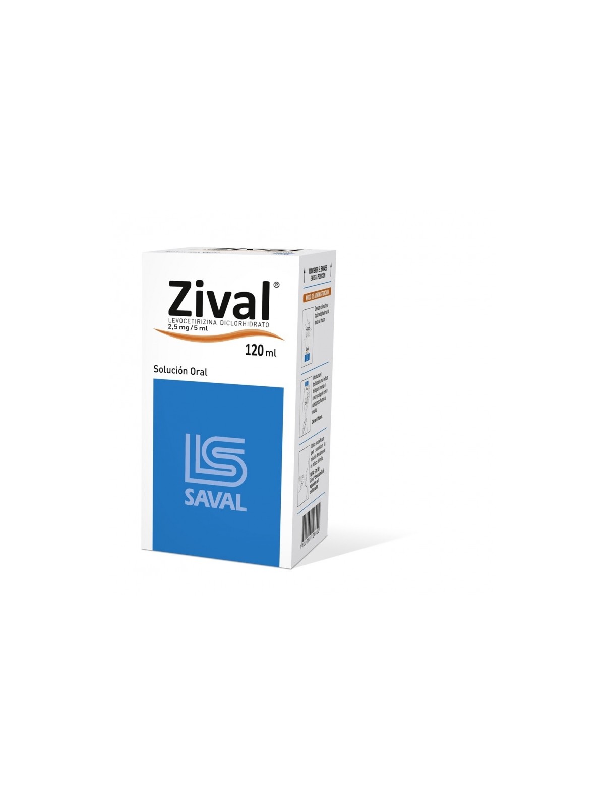 ZIVAL SOL.2,5MG/5M.120ML