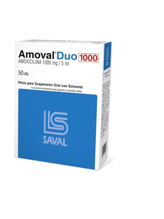 AMOVAL DUO 1000 MG/5 ML X 50 ML