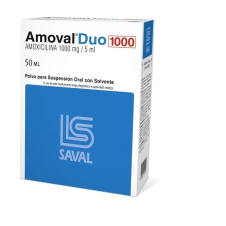 AMOVAL DUO 1000 MG/5 ML X 50 ML