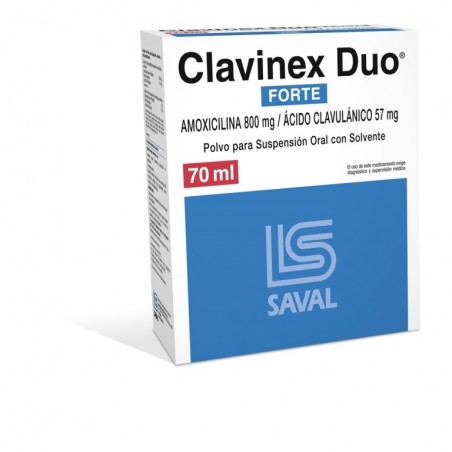 CLAVINEX DUO FORTE 800/57 X 70 ML