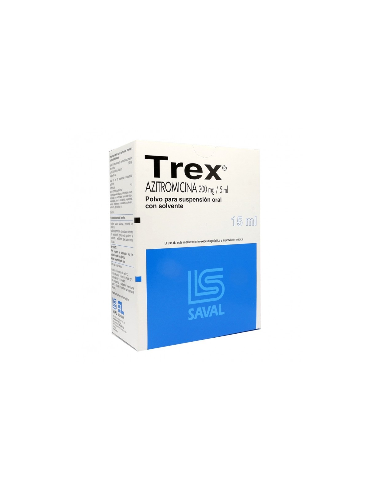 TREX SUSP ORAL 200MG/5ML X 15 ML