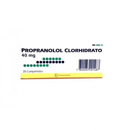 PROPRANOLOL  40mg X20COM.