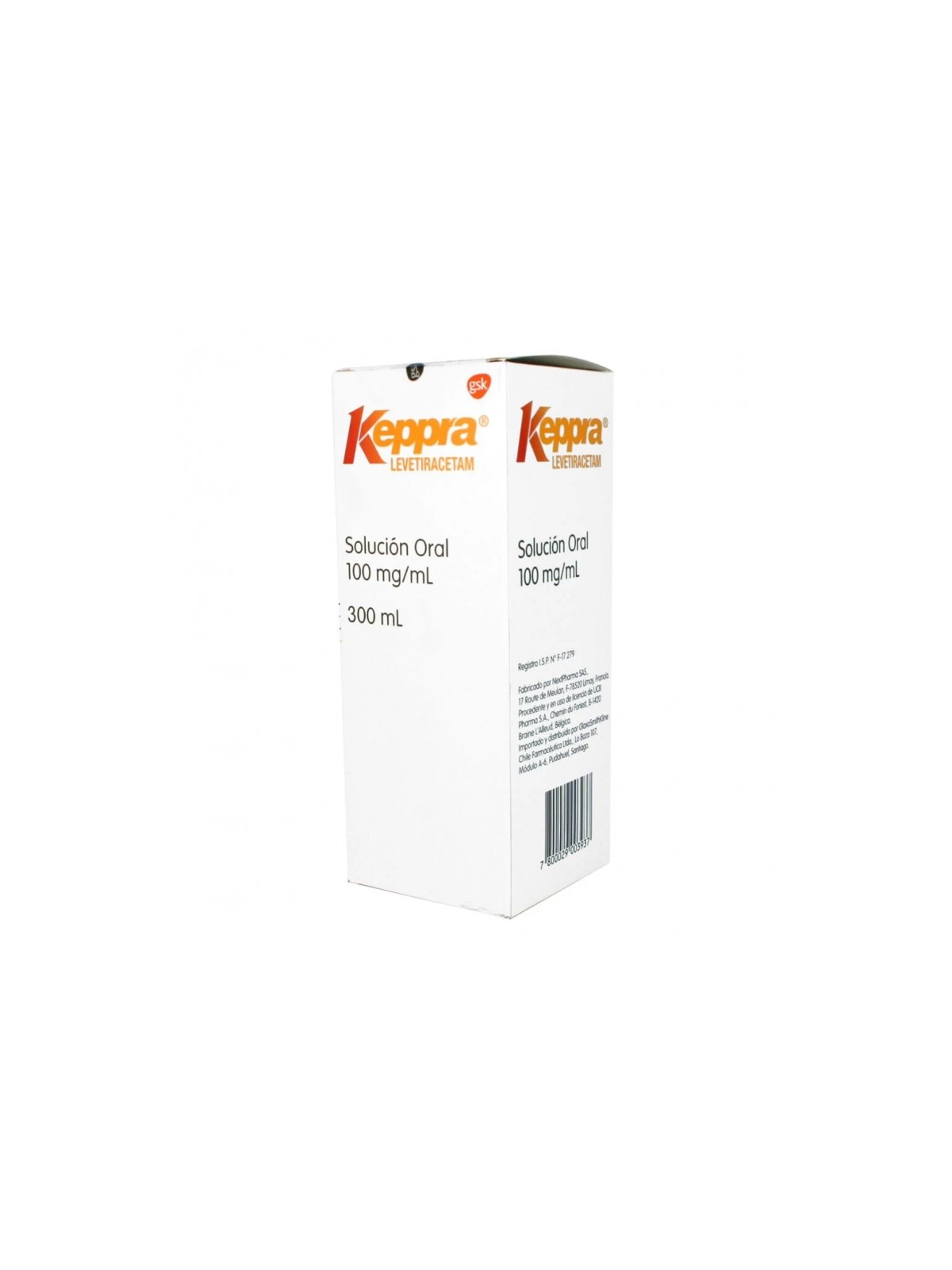 KEPPRA SOL ORAL 100 MG X 300 ML