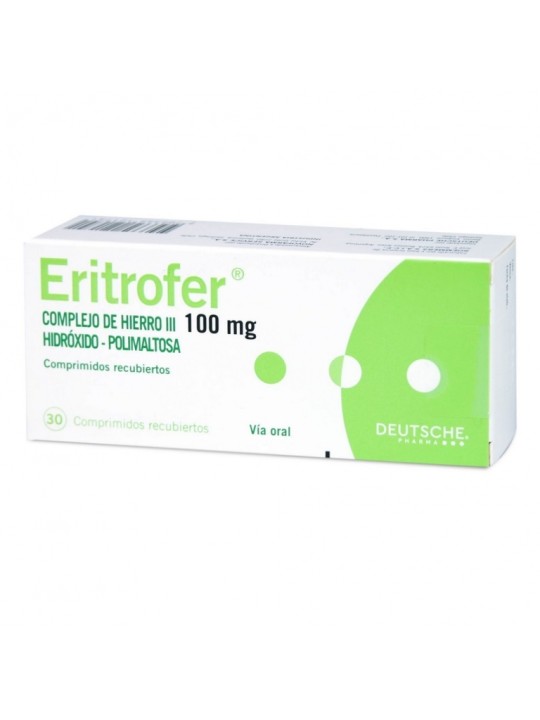 ERITROFER 100 MG X 30 COMP REC.