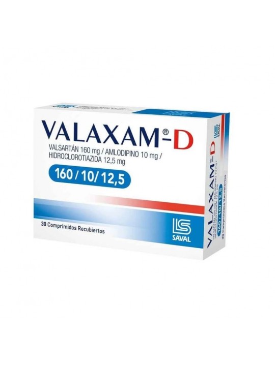 VALAXAM 160mg/10MG/12,5 X30COM REC.