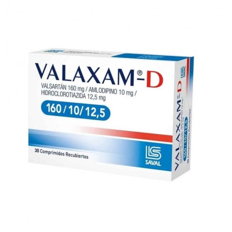 VALAXAM 160mg/10MG/12,5 X30COM REC.