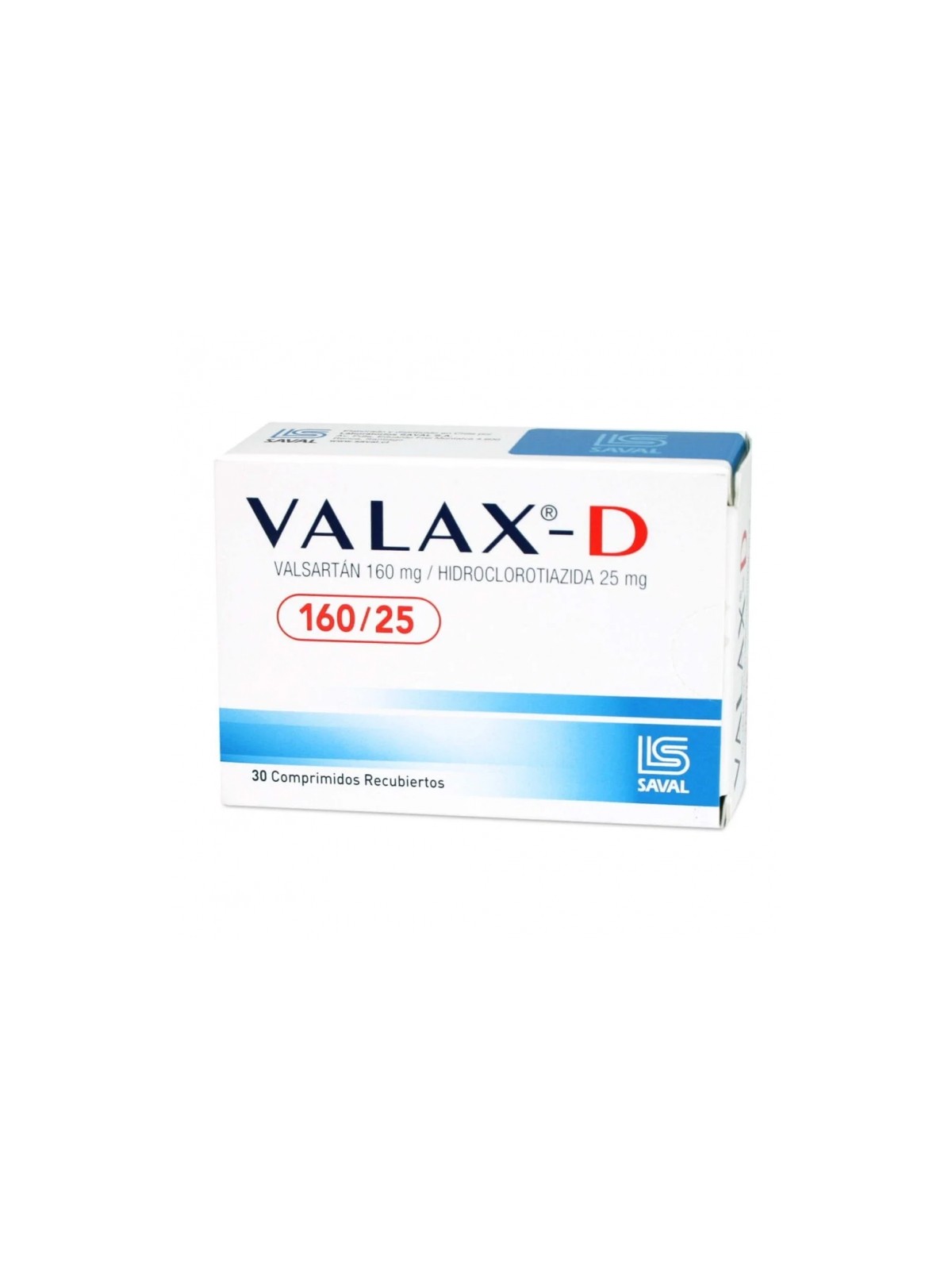 VALAX D 160 MG/25 MG 30 COMP