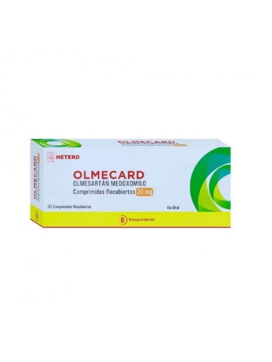 OLMECARD 20MG X 30 COM REC