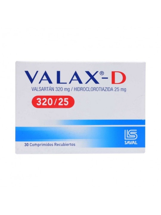 VALAX D 320 MG/25 MG 30 COMP