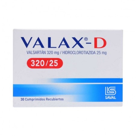 VALAX D 320 MG/25 MG 30 COMP