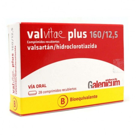 VALVITAE PLUS COM 160/12.5 MG X 28 (BE)