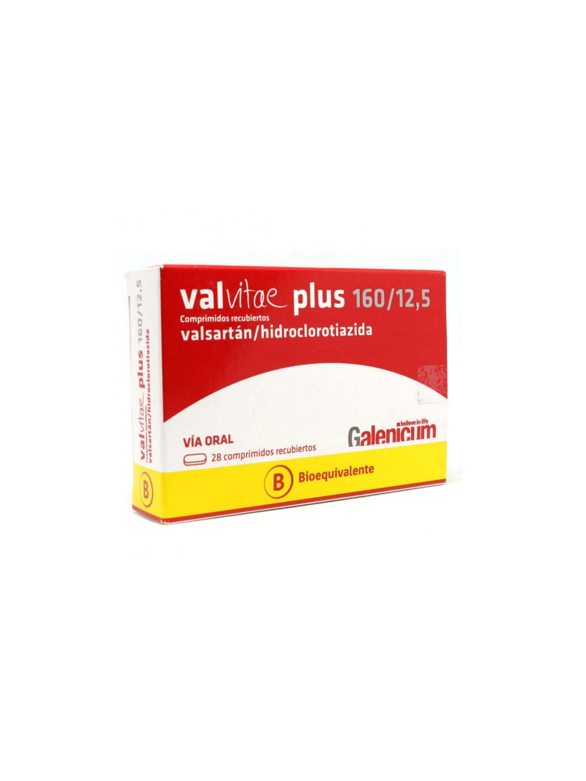 VALVITAE PLUS COM 160/12.5 MG X 28 (BE)