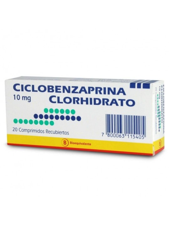 CICLOBENZAPRINA  10mg X20COM.