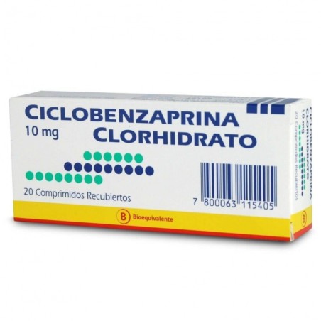 CICLOBENZAPRINA  10mg X20COM.