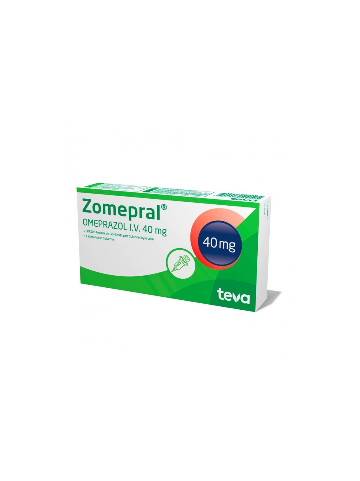 ZOMEPRAL 40MG X 1 AMP CON SOLVENTE