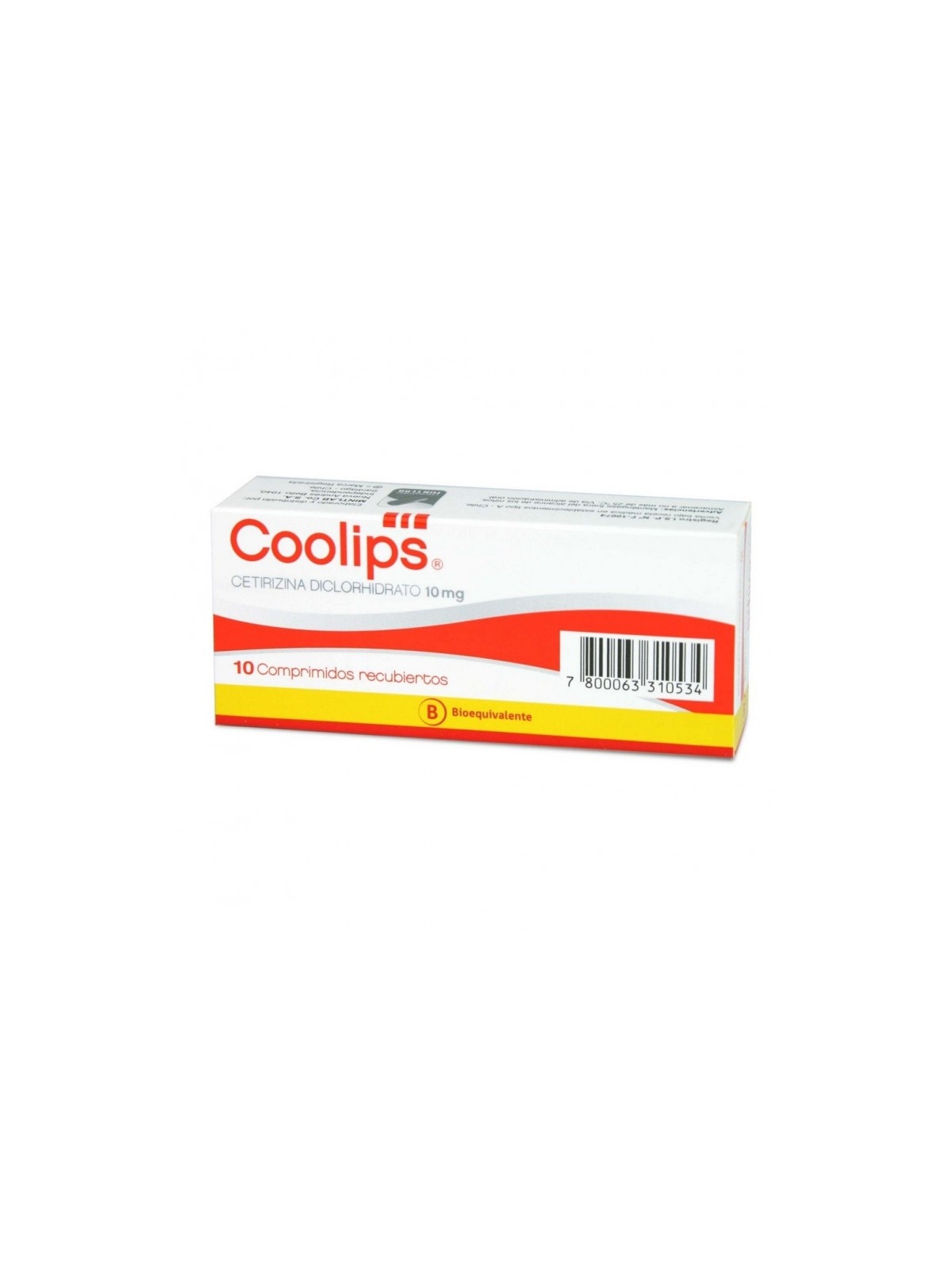 COOLIPS 10MG X 10 COM REC