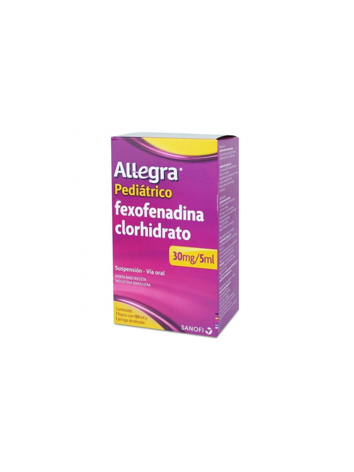 ALLEGRA SUS 30MG/5ML X 150 ML