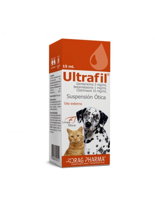 ULTRAFIL SUSP OTICA X 15ML.