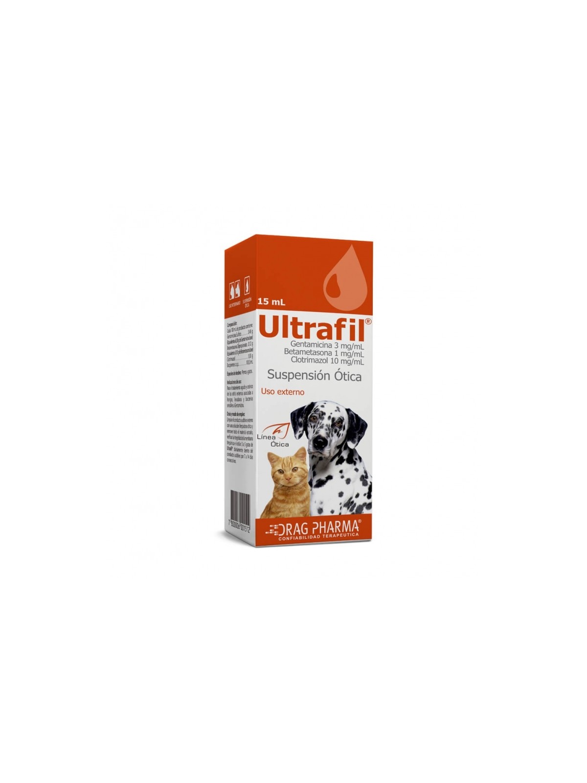 ULTRAFIL SUSP OTICA X 15ML.