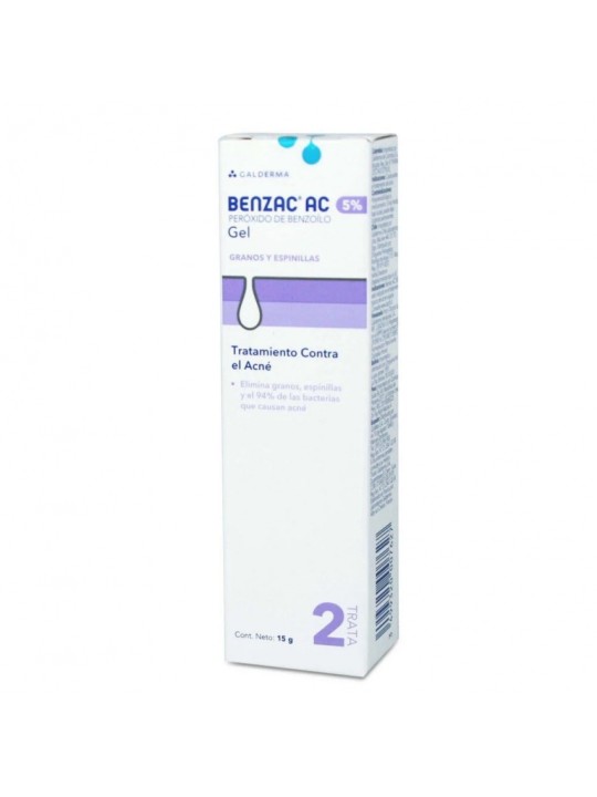 BENZAC AC 5% GEL  X 15 GR