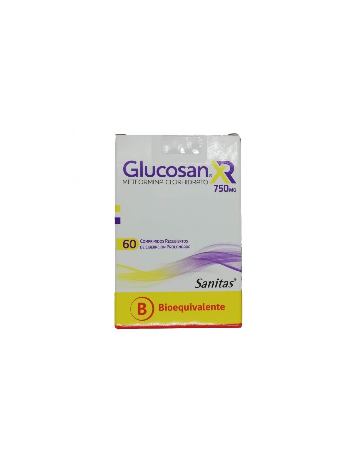 GLUCOSAN 750 XR X 60 COM.PROL.