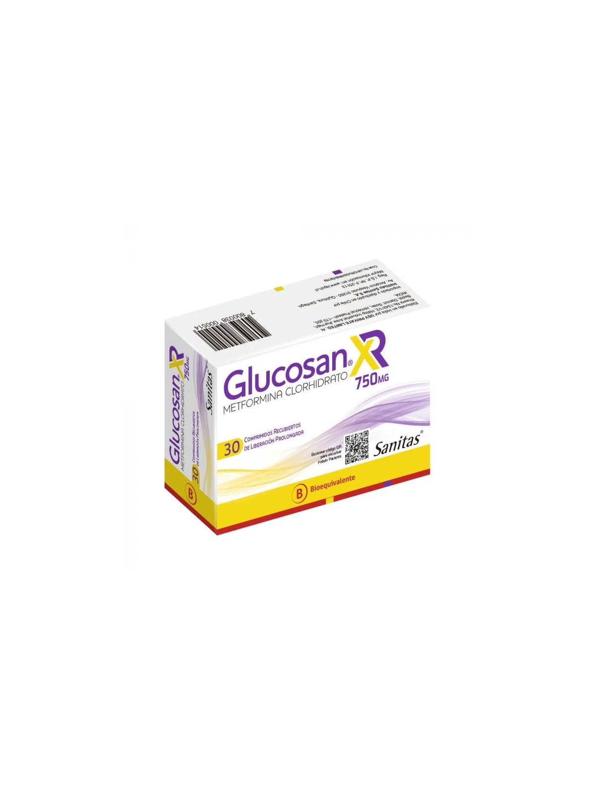 GLUCOSAN 750 XR X 30 COM.PROL.