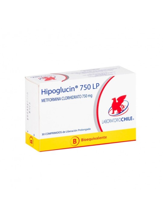 HIPOGLUCIN LP  750mg X30COM.