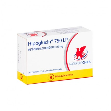 HIPOGLUCIN LP  750mg X30COM.