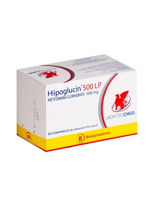 HIPOGLUCIN LP  500mg X60COM.