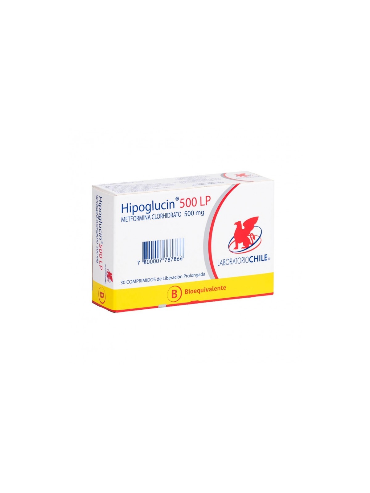 HIPOGLUCIN LP  500mg X30COM.