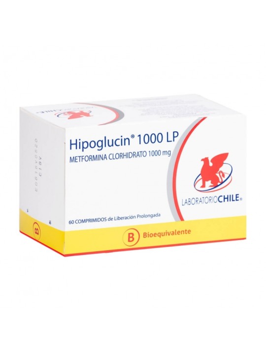 HIPOGLUCIN LP  1000mg X60COM.