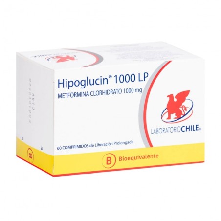 HIPOGLUCIN LP  1000mg X60COM.