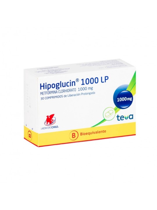 HIPOGLUCIN LP  1000mg X30COM.