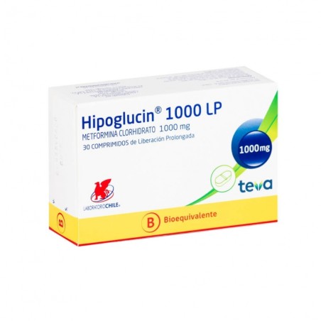 HIPOGLUCIN LP  1000mg X30COM.