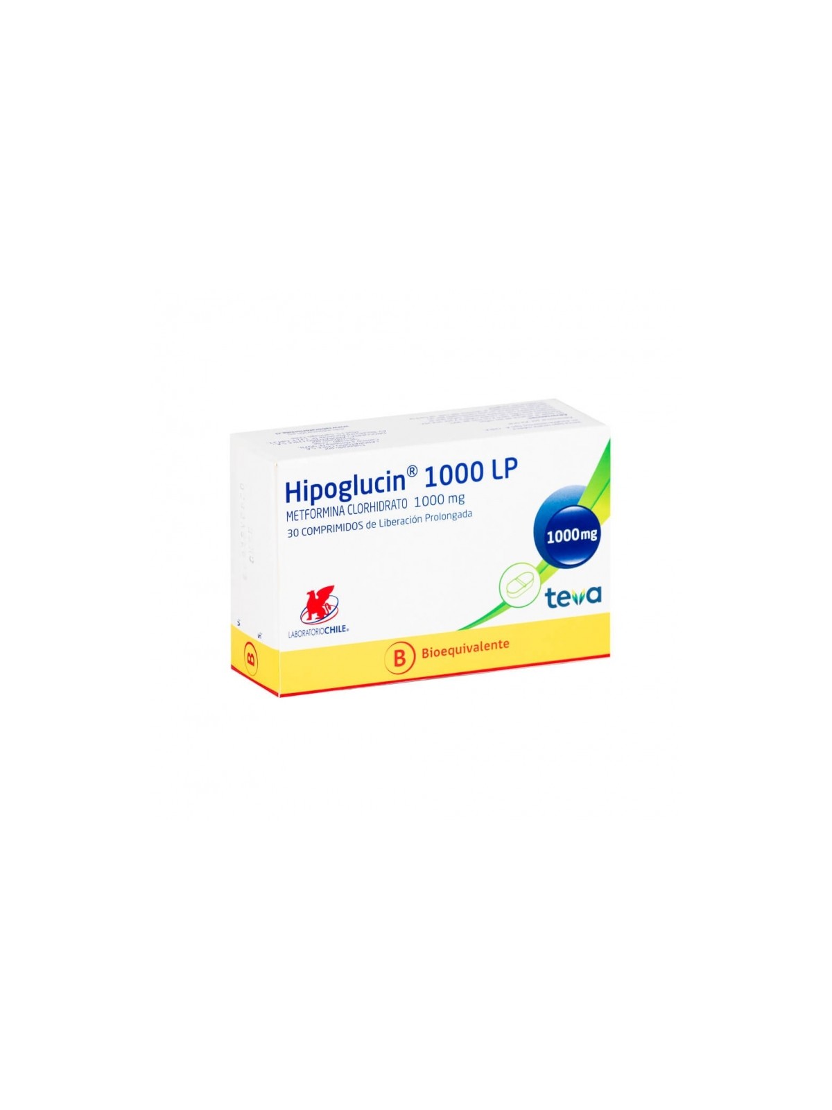 HIPOGLUCIN LP  1000mg X30COM.