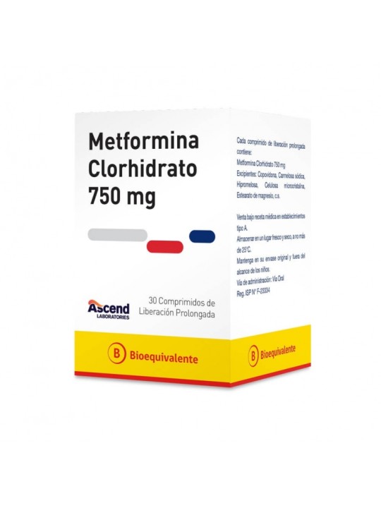 METFORMINA XR 750 X30COM.PROL.