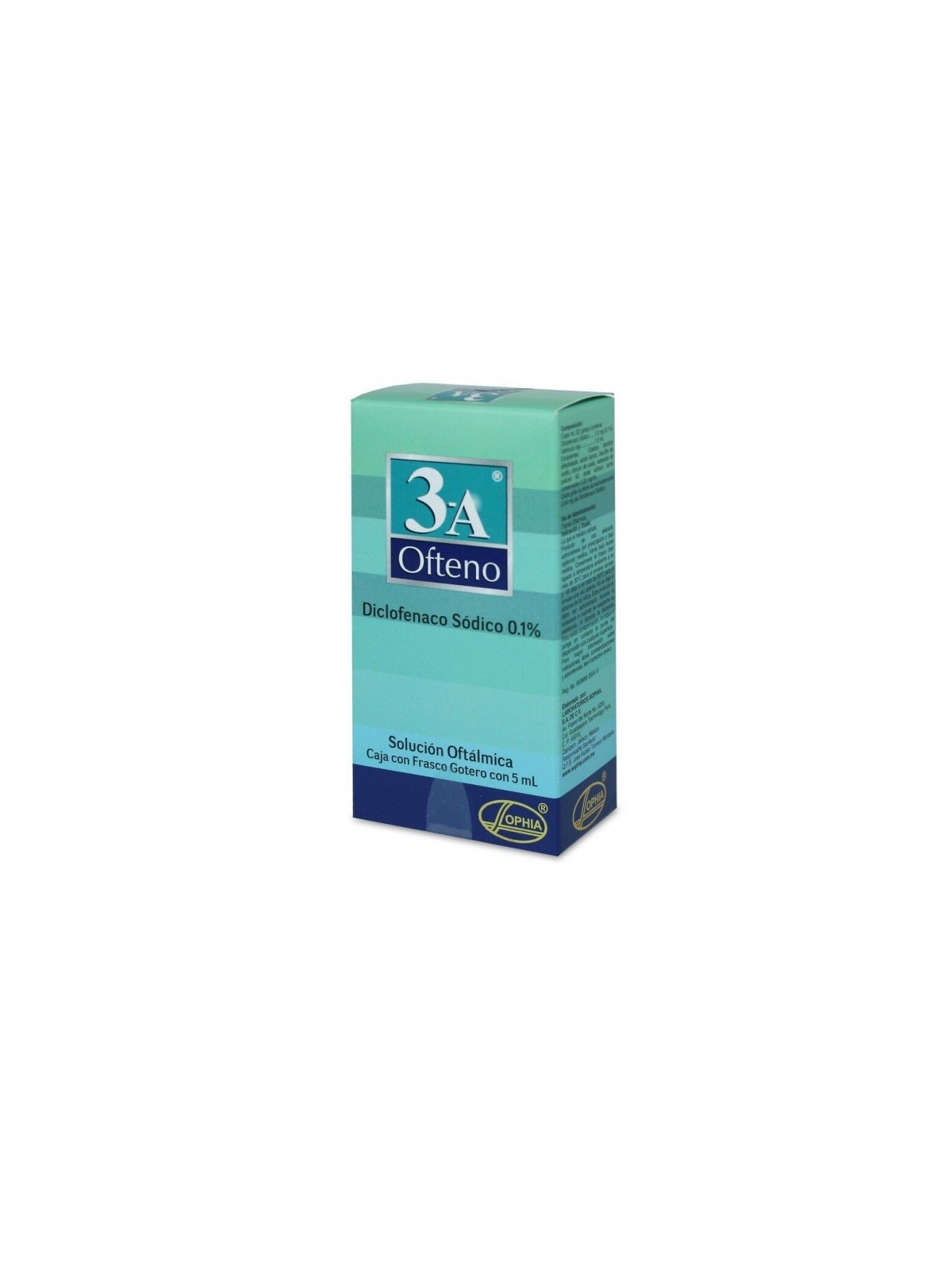 3A OFTENO SOL OFT.  0.1 % X 5ML