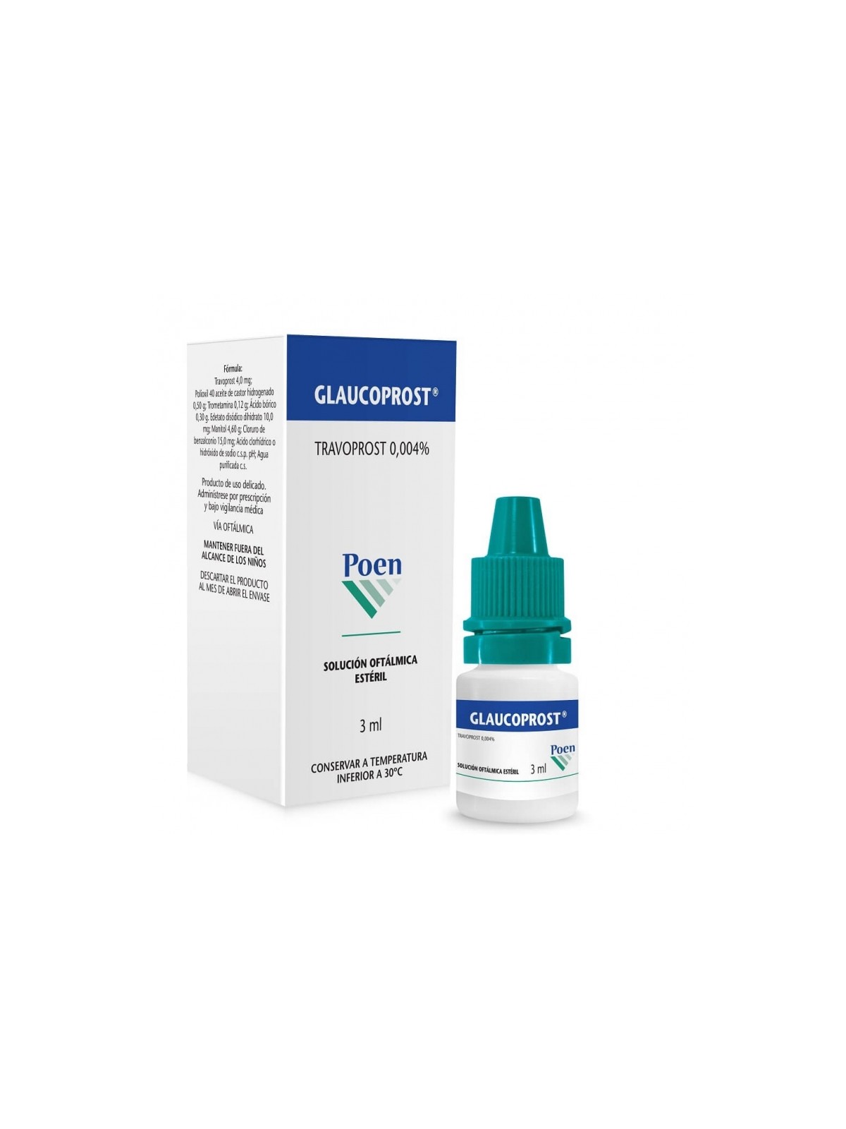 GLAUCOPROST SOL OFT 0,004% X 3 ML