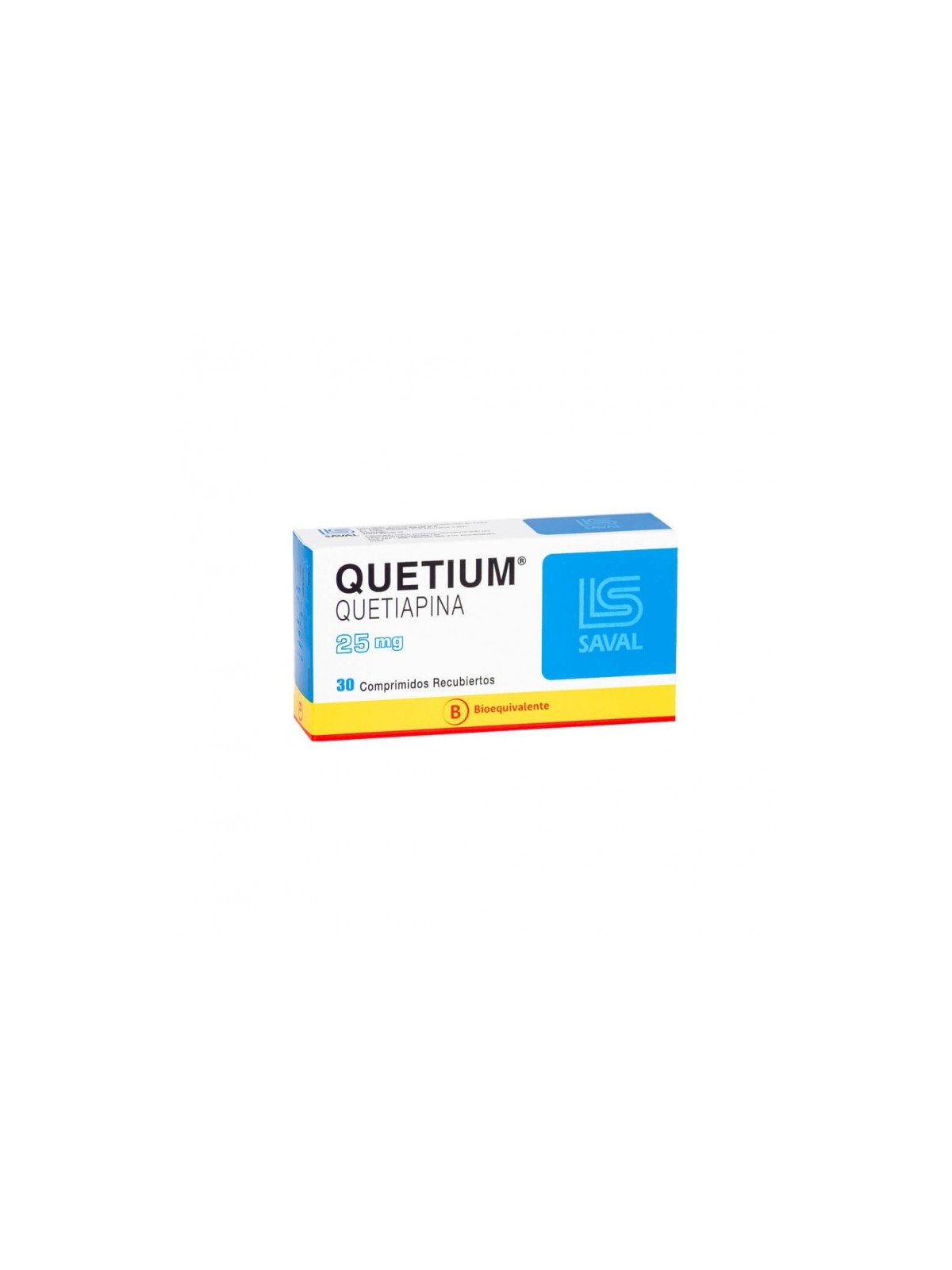 QUETIUM 25 MG X 30 COM