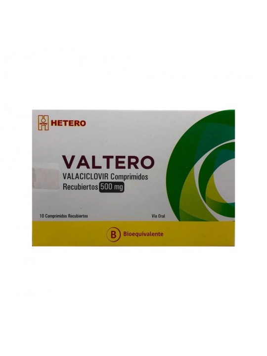 VALTERO 500mg X 10 COM