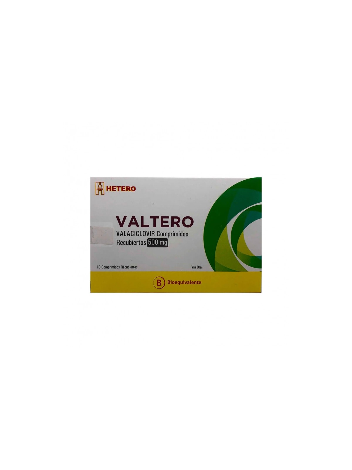 VALTERO 500mg X 10 COM