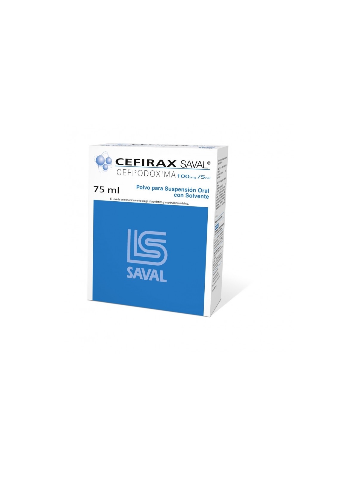 CEFIRAX POLVO PARA SUSPENSIÓN ORAL 100 mg/5 Ml X 75 ML